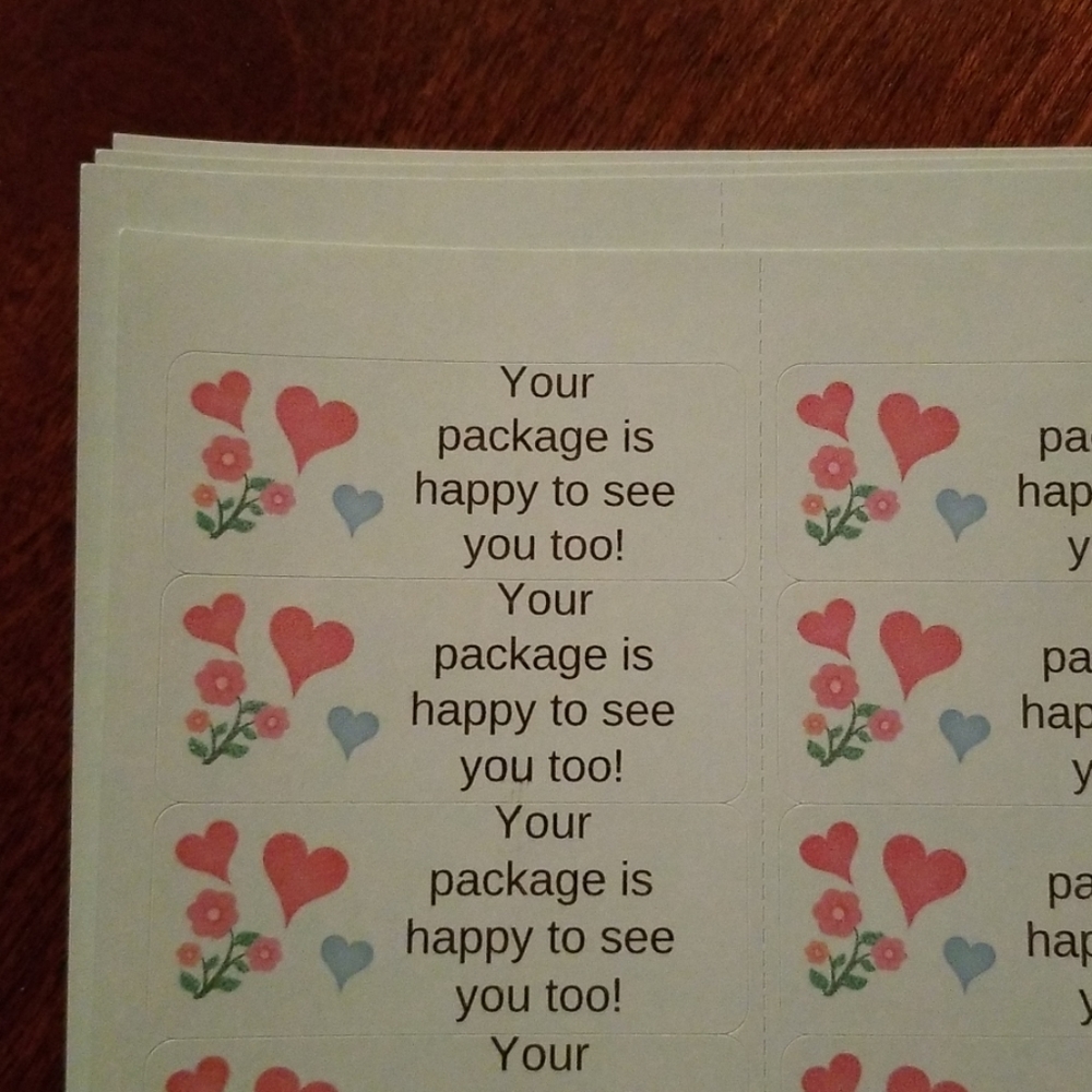 150 LABELS - Your Package is Happy to See You Too